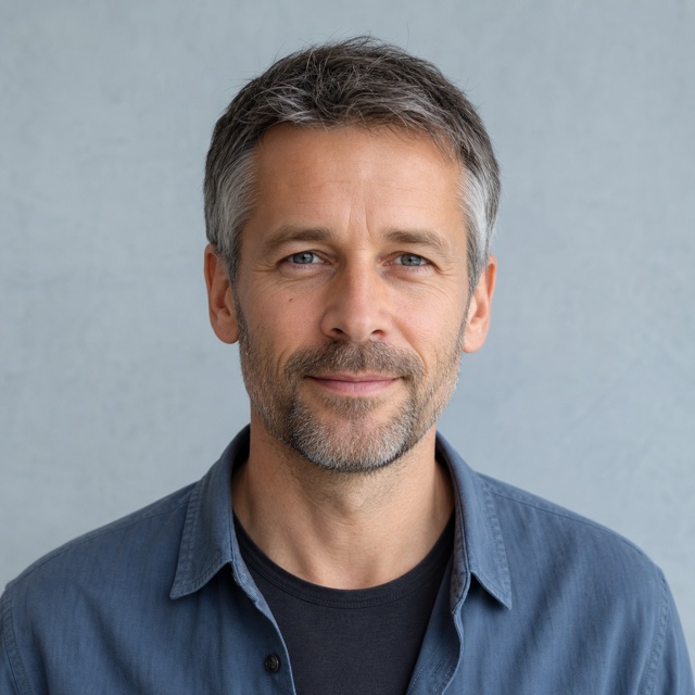 Synthetisches Porträt der fiktionalen Person Felix Brandt