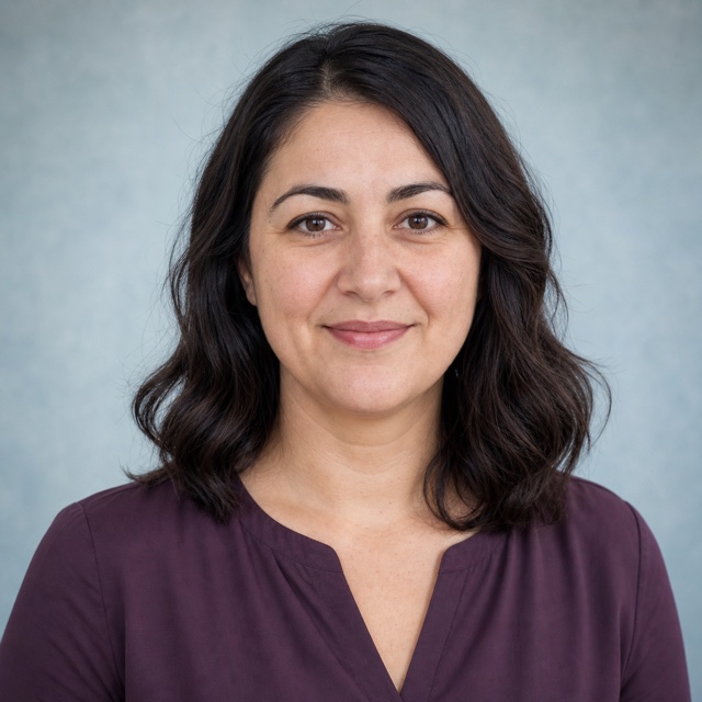 Synthetisches Porträt der fiktionalen Person Aylin Demir